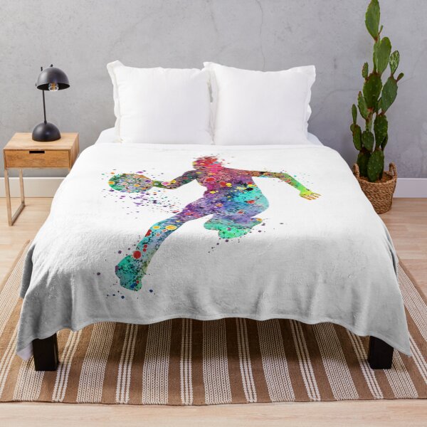 Item preview, Girl Basketball Art Watercolor Print Painting Sports Gifts designed and sold by LotusGifts.