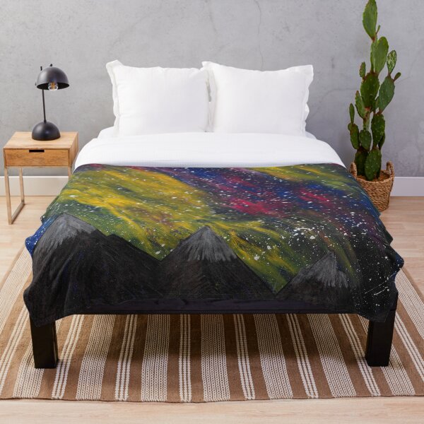 Item preview, Galaxy sky above mountains designed and sold by House Of Della Notte.