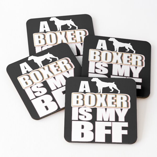 Item preview, A Boxer is my BFF (Best Friend Forever) - Christmas And Birthday Gift Ideas (White Font) designed and sold by ASClothDesign.
