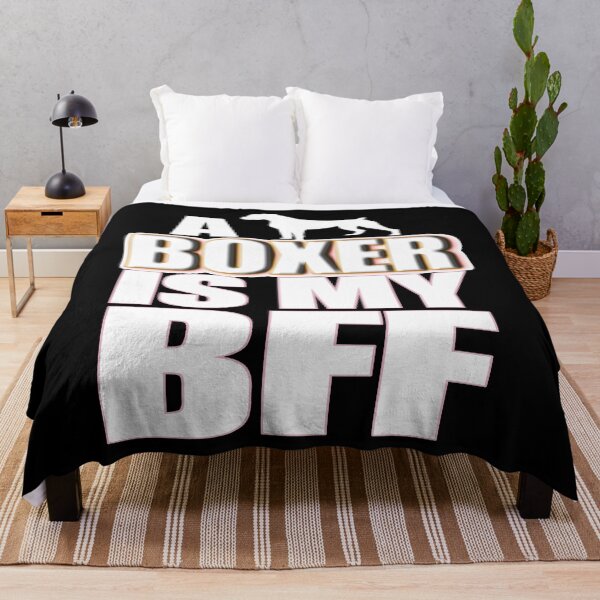 Item preview, A Boxer is my BFF (Best Friend Forever) - Christmas And Birthday Gift Ideas (White Font) designed and sold by ASClothDesign.