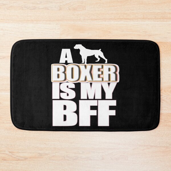Item preview, A Boxer is my BFF (Best Friend Forever) - Christmas And Birthday Gift Ideas (White Font) designed and sold by ASClothDesign.