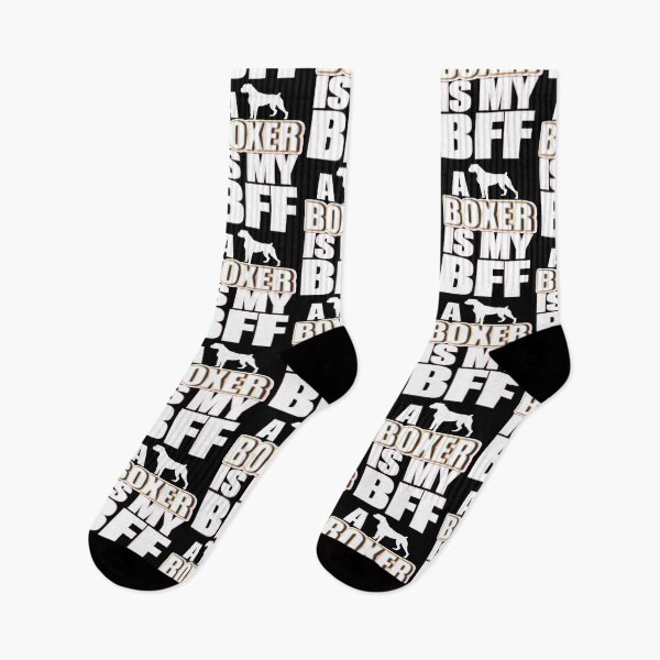 Item preview, A Boxer is my BFF (Best Friend Forever) - Christmas And Birthday Gift Ideas (White Font) designed and sold by ASClothDesign.