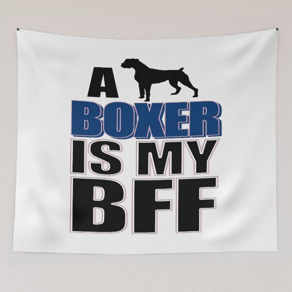 Item preview, A Boxer is my BFF (Best Friend Forever) - Christmas And Birthday Gift Ideas (Black Font) designed and sold by ASClothDesign.