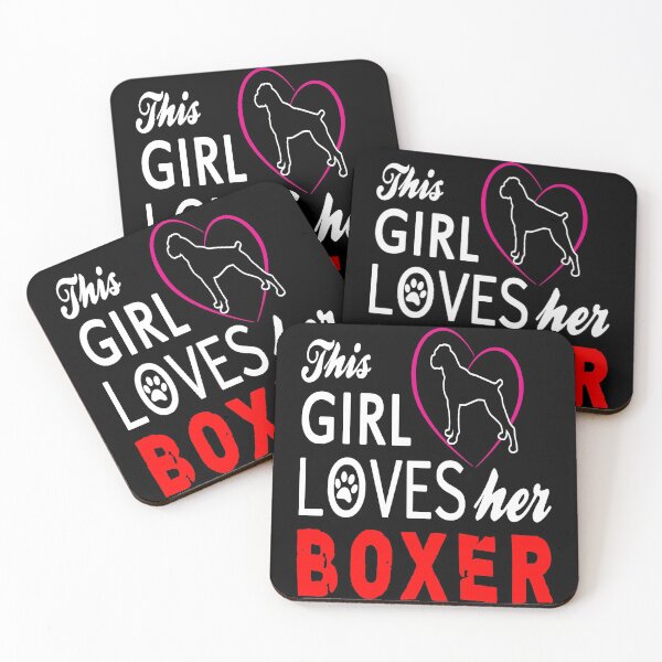 Item preview, This Girl Loves Her Boxer - Christmas And Birthday Gift Ideas For Dog Lovers designed and sold by ASClothDesign.