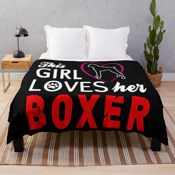 Item preview, This Girl Loves Her Boxer - Christmas And Birthday Gift Ideas For Dog Lovers designed and sold by ASClothDesign.