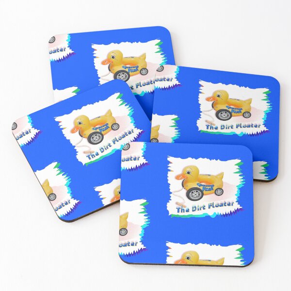 Item preview, The Dirt Floater - Rubber Duck Toy on Wheels (By ACCI) designed and sold by VanyssaGraphics.