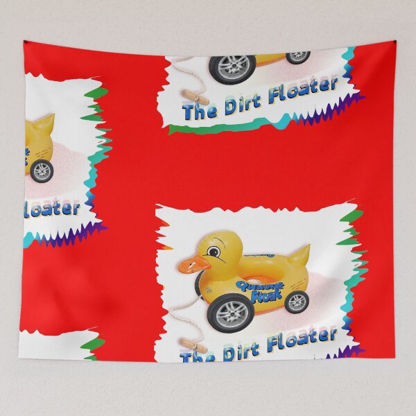 Item preview, The Dirt Floater - Rubber Duck Toy on Wheels (By ACCI) designed and sold by VanyssaGraphics.