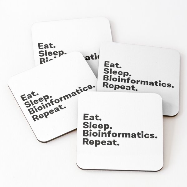 Item preview, Eat Sleep Bioinformatics Repeat designed and sold by teesaurus.