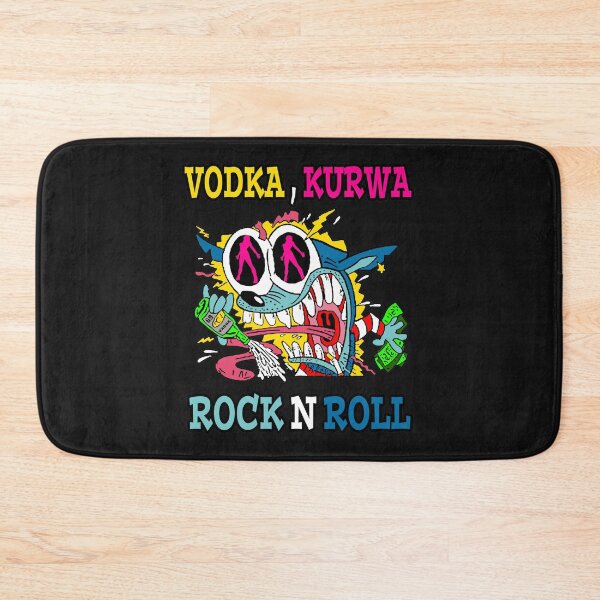 Item preview, Vodka, Kurwa and Rock n Roll; designed and sold by StickerApe.