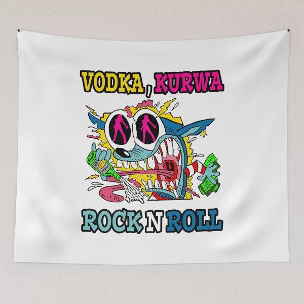 Item preview, Vodka, Kurwa and Rock n Roll; designed and sold by StickerApe.