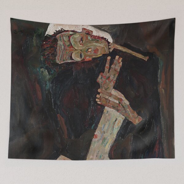 Item preview, Der Lyriker (The Lyricist) by Egon Schiele (1911) designed and sold by allhistory.