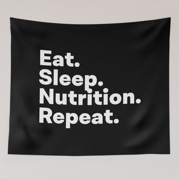 Item preview, Eat Sleep Nutrition Repeat designed and sold by teesaurus.