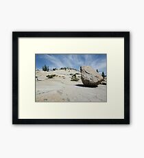 Lunar Rock Framed Print