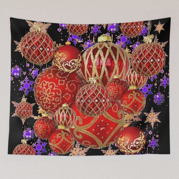 Item preview, RED CHRISTMAS TREE HOLIDAY ORNAMENTS, designed and sold by sharlesart.