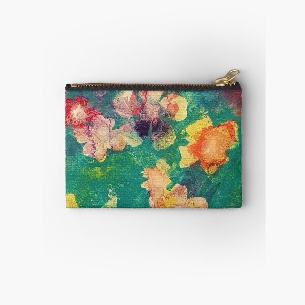 Item preview, Colorful abstract flowers in acrylic designed and sold by Diana Evensen.