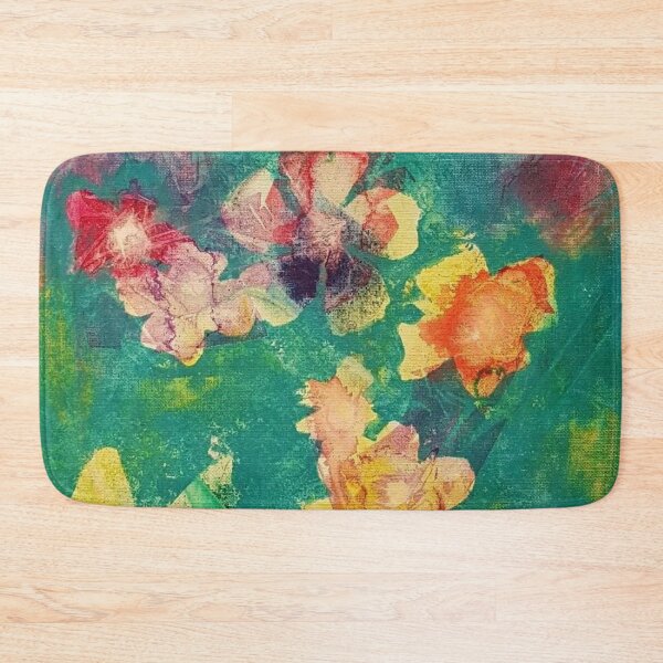 Item preview, Colorful abstract flowers in acrylic designed and sold by Diana Evensen.