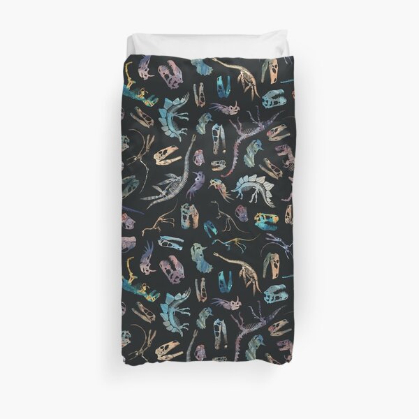 Dinosaurs (Dark) Duvet Cover