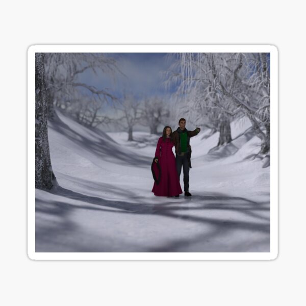 Walking in a Winter Wonderland Sticker