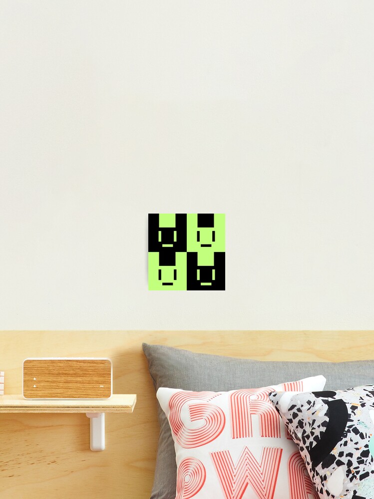 Thumbnail 2 von 3, Fotodruck, Noiz Green Rabbit Icon Pattern designt und verkauft von Rhoruu.