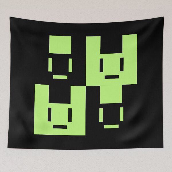 Item preview, Noiz's Green Bunny Icon Seamless Pattern designed and sold by Rhoruu.