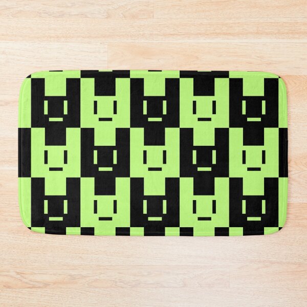 Item preview, Noiz's Green Bunny Icon Seamless Pattern designed and sold by Rhoruu.