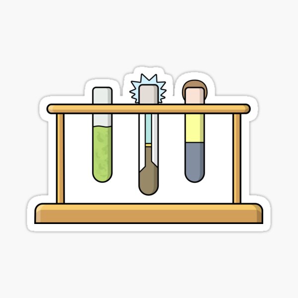 Rick & Morty Science Pegatina