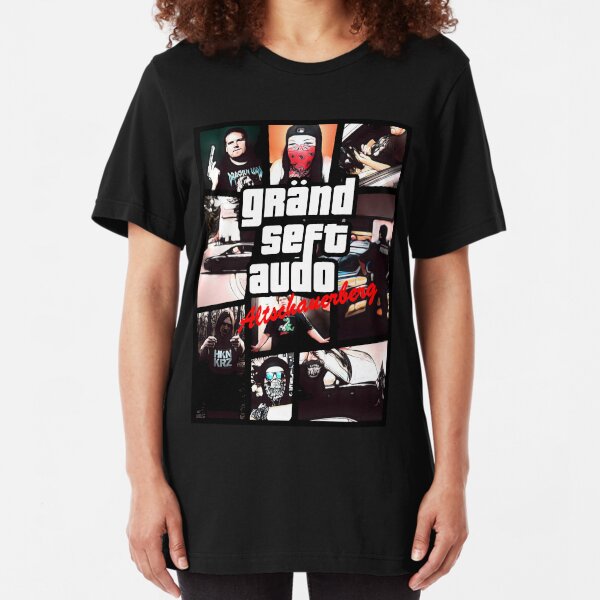 Gränd Seft Audo Altschauerberg (GTA Parody) Slim Fit T-Shirt
