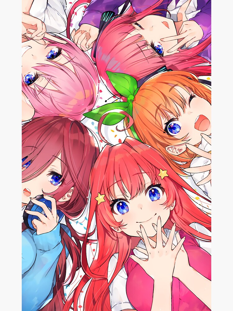 "Quintessential Quintuplets - The Quintuplets " Sticker For Sale By ...