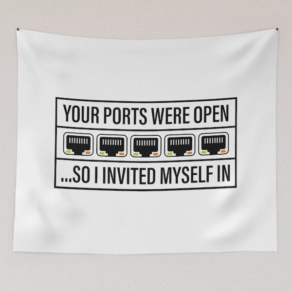 Item preview, Network Hacker - Your Ports Were Open designed and sold by adidabu.