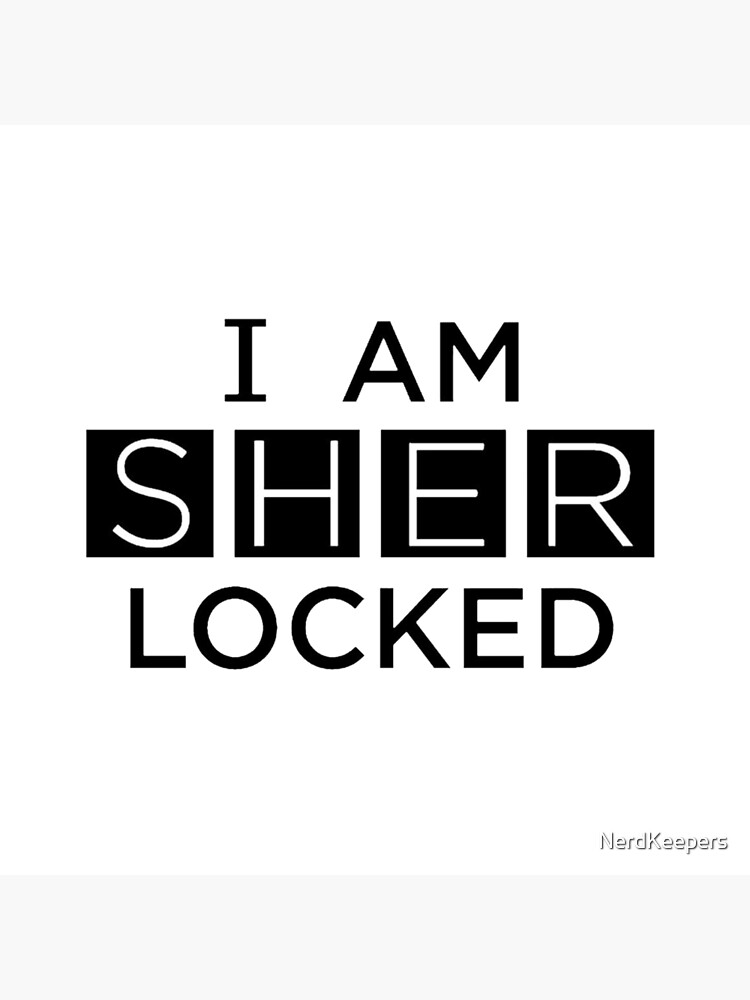 I Am Sherlocked Sherlock c Tote Bag By Nerdkeepers Redbubble