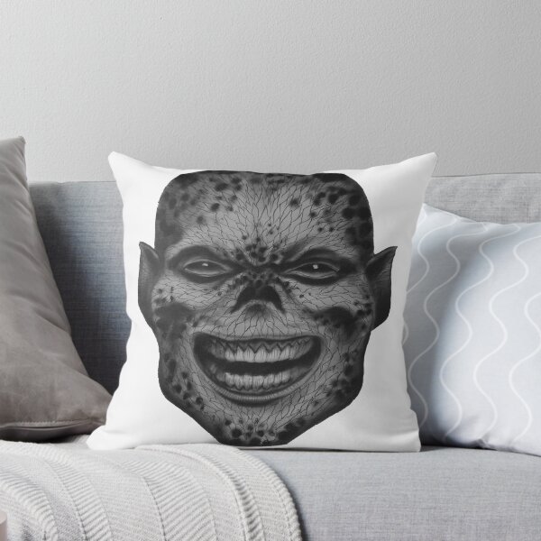 Item preview, Demon face in black and grey designed and sold by nineblade.