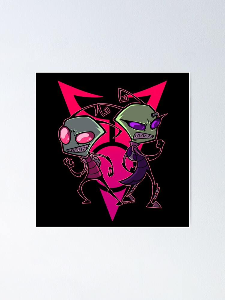 "Invader Zim Top of the Line" Poster by Keeiran Redbubble