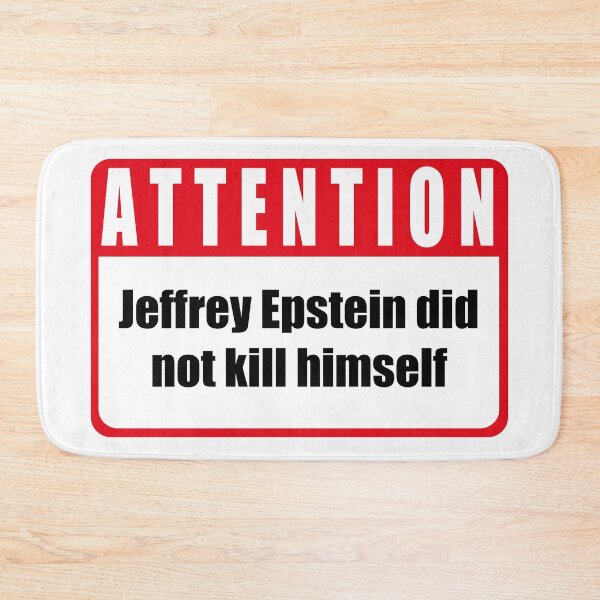 Item preview, Attention Sign - Epstein Didnt Kill Himself i designed and sold by Clandestocracy.