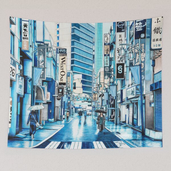 Item preview, Rainy Day in Tokyo designed and sold by ErinNicholls.