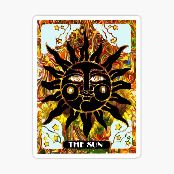 the sun tarot Sticker