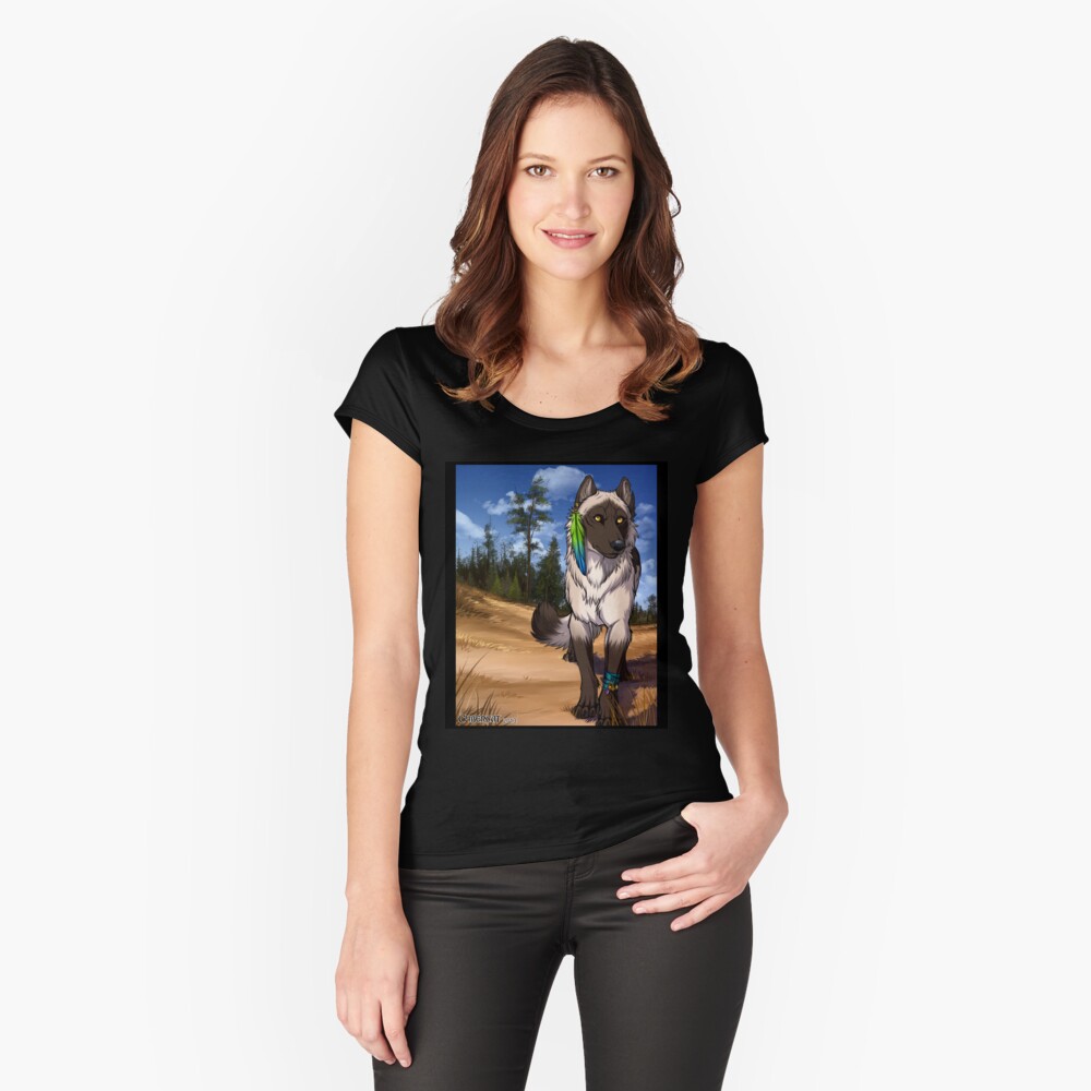 Item preview, Fitted Scoop T-Shirt designed and sold by cybercat.
