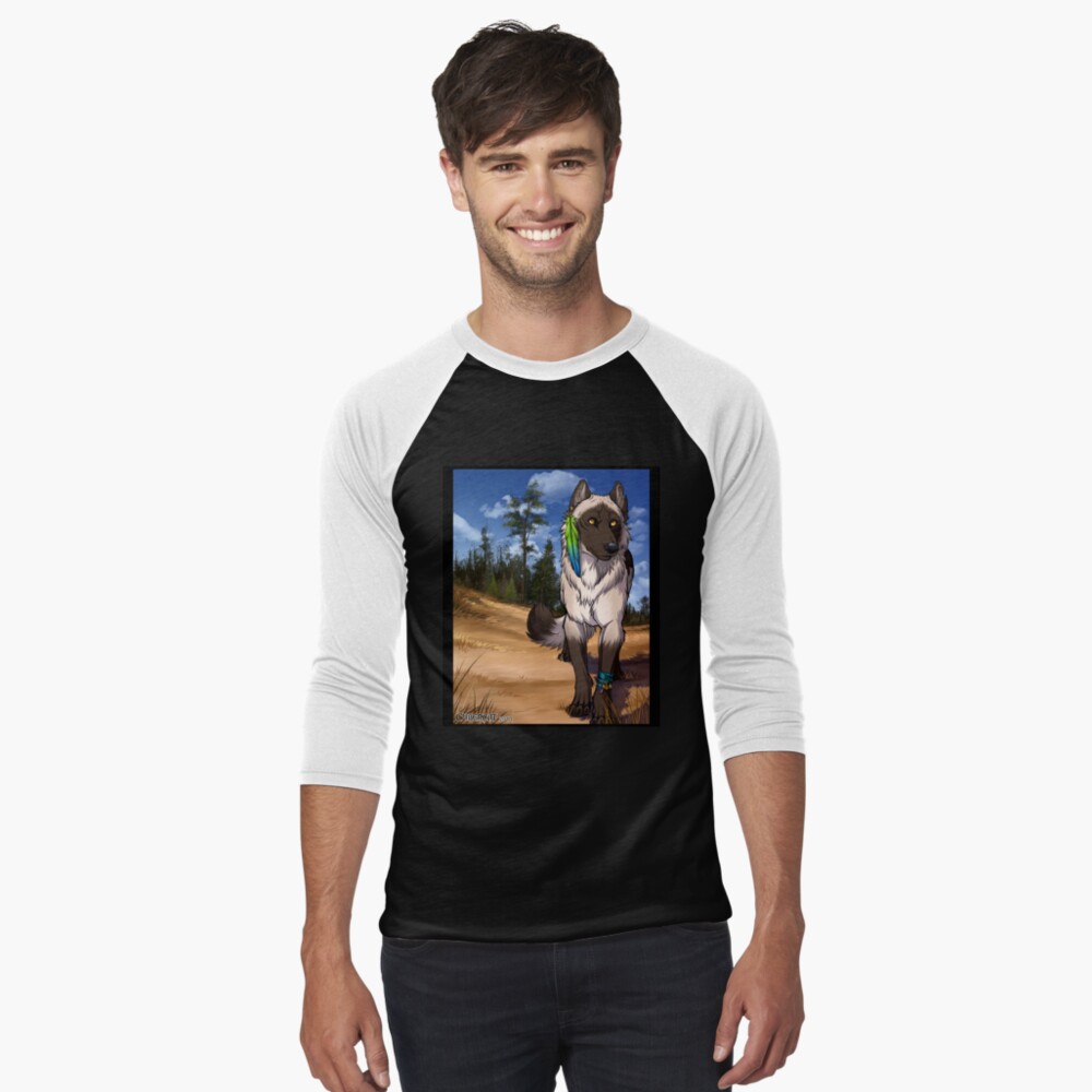 Item preview, Baseball ¾ Sleeve T-Shirt designed and sold by cybercat.