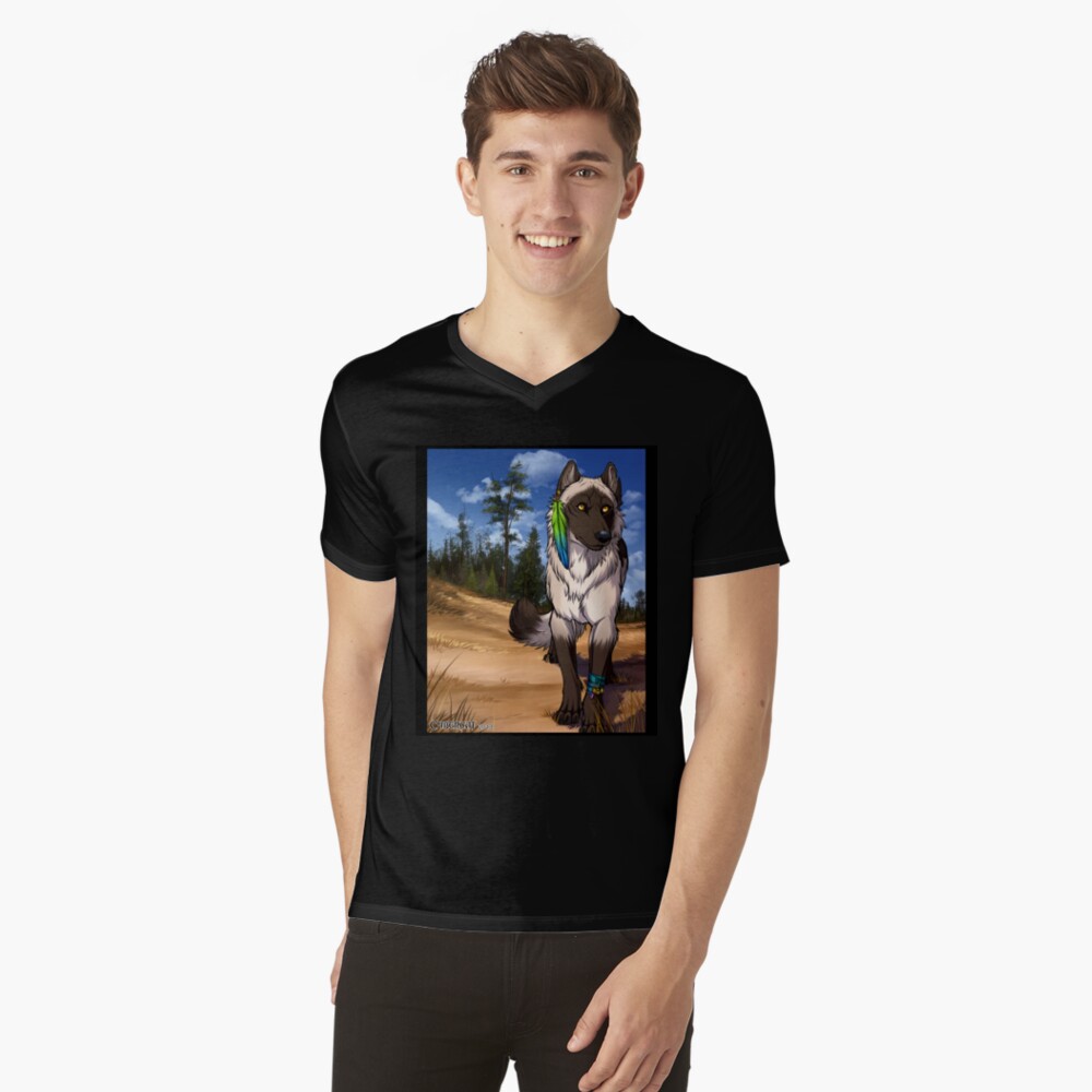 Item preview, V-Neck T-Shirt designed and sold by cybercat.
