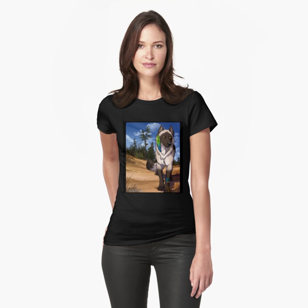 Item preview, Fitted T-Shirt designed and sold by cybercat.