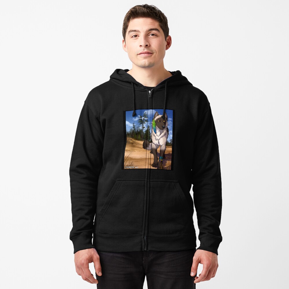 Item preview, Zipped Hoodie designed and sold by cybercat.