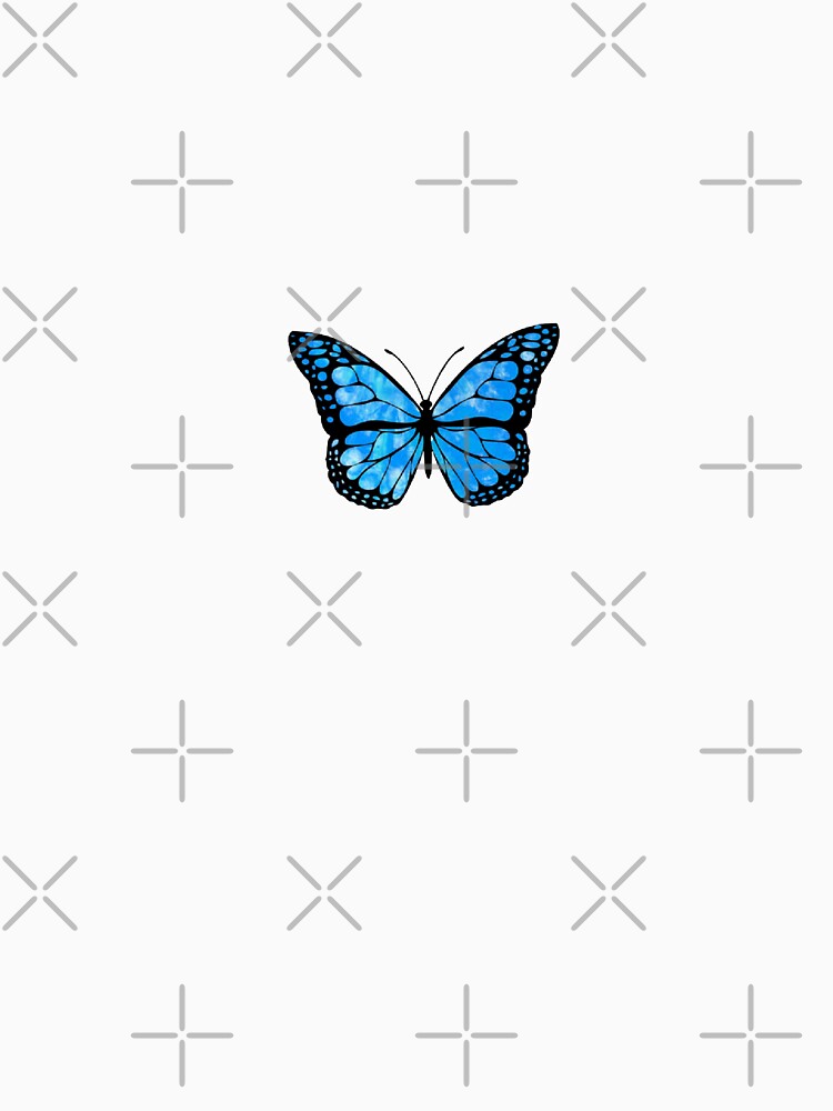 "Blue Butterfly Aesthetic" Tshirt for Sale by cameron304 Redbubble