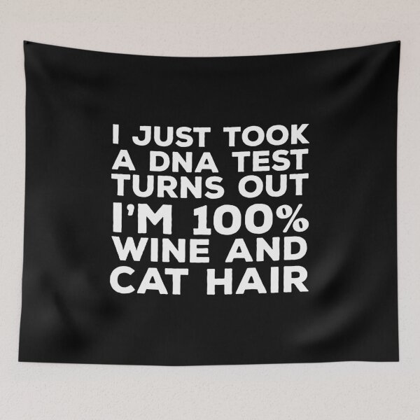 Item preview, DNA Test Wine and Cat Hair designed and sold by DeesDeesigns.