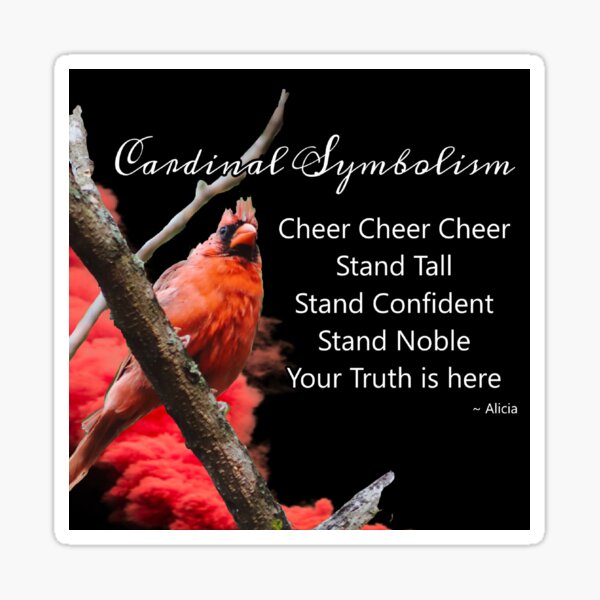 Cardinal Symbolism Sticker