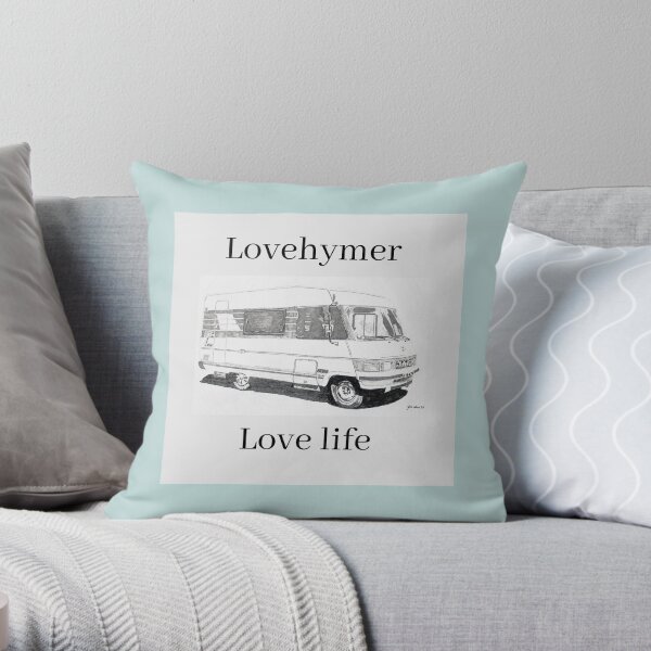 Lovehymer, love life designs Throw Pillow