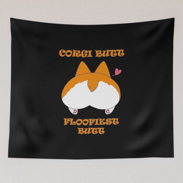 Item preview, Corgi Butt Floofiest Butt Heart designed and sold by DeesDeesigns.