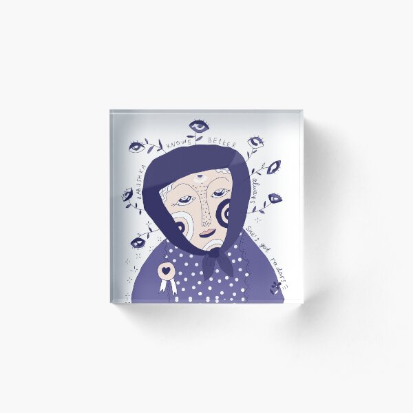 Babushka knows better Acrylic Block