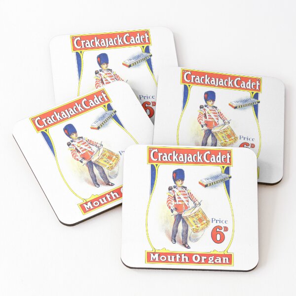 Item preview, Vintage Crackajack Cadet Mouth Organ Poster designed and sold by karwilberevivalcollection.