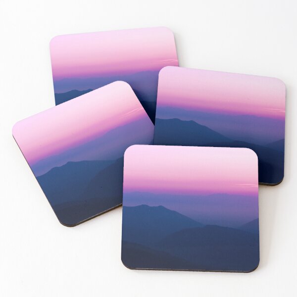 Item preview, Pink & Purple Clouds Cotton Candy Mountain Sunset  designed and sold by newburyboutique.