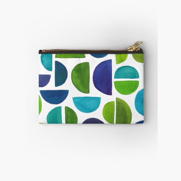 Item preview, Blue Green Semi Circles designed and sold by Sally Cummings.