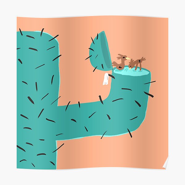 Secret Swimming Pool - Cactus Poster